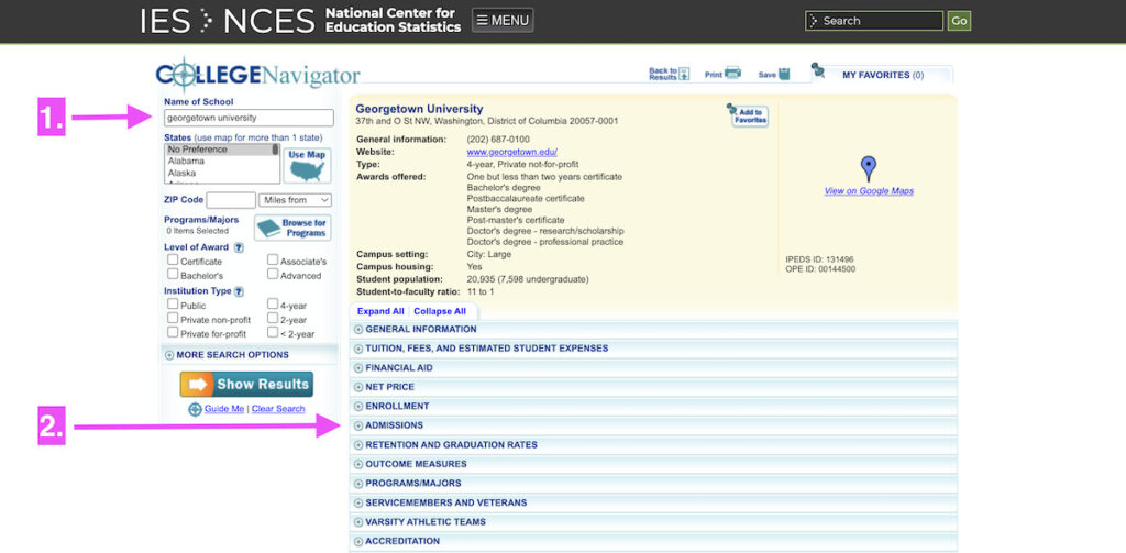 ACT and SAT test scores for John Hopkins University